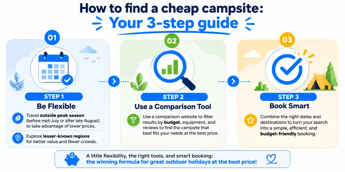3 stages of budget camping